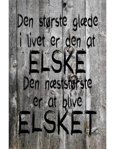 Skilt 115 - Den største glæde