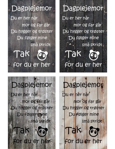 Skilt 128 - Dagplejemor