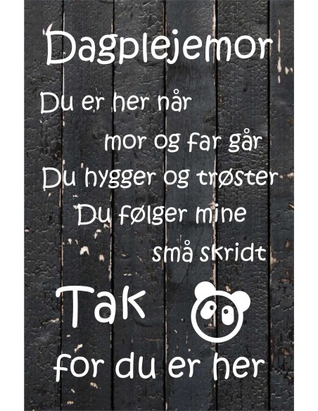 Skilt 128 - Dagplejemor