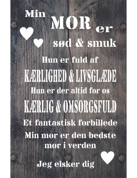 Skilt 130 - Min mor er