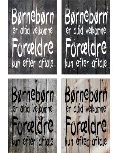 Skilt 133 - Børnebørn er altid velkommen 2