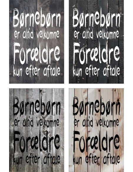 Skilt 133 - Børnebørn er altid velkommen