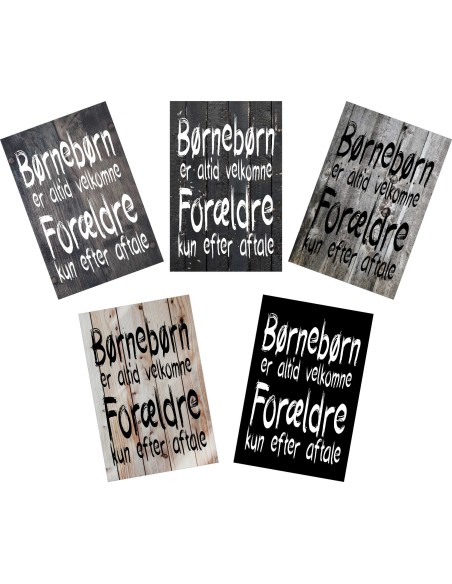 Skilt 133 - Børnebørn er altid velkommen