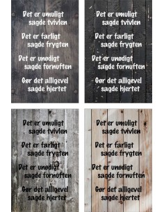 Skilt 148 - Det er umuligt sagde 2