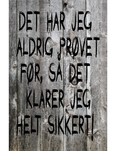 Skilt 149 - Det har jeg aldrig prøvet før
