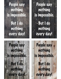 Skilt 150 - people say nothing 2