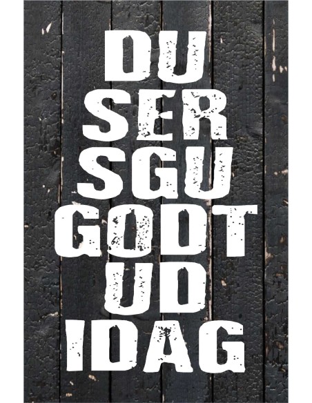 Skilt 160 - du ser sgu godt ud idag