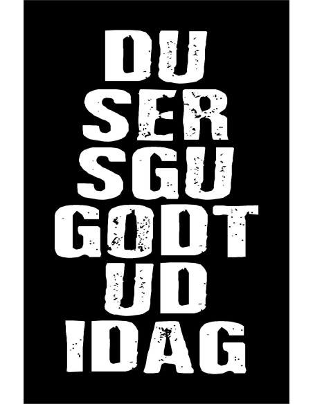 Skilt 160 - du ser sgu godt ud idag