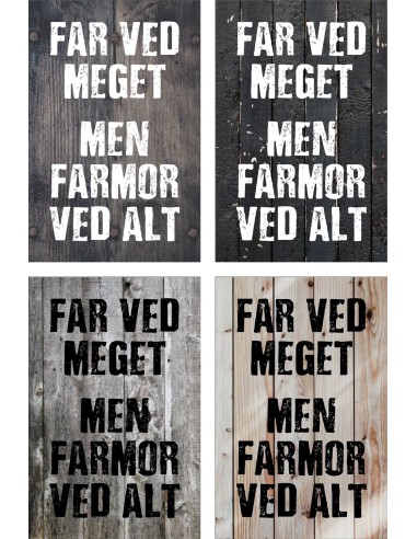 Skilt 161 - Far ved meget