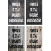 Skilt 183 - Familien er et af (4 stk) assorteret baggrund