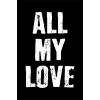 Skilt 180 - All my love (4 stk) assorteret baggrund