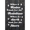Skilt 101 - When it is rain (4 stk) assorteret baggrund