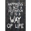 Skilt 107 - Happiness is not a A (4 stk) assorteret baggrund