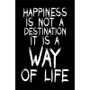 Skilt 107 - Happiness is not a A (4 stk) assorteret baggrund