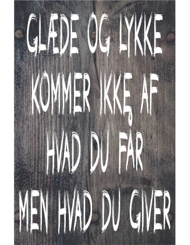 Skilt 163 - Glæde og lykke