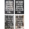 Skilt 114 - gode venner (4 stk) assorteret baggrund