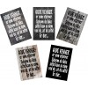Skilt 114 - gode venner (4 stk) assorteret baggrund