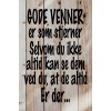 Skilt 114 - gode venner (4 stk) assorteret baggrund