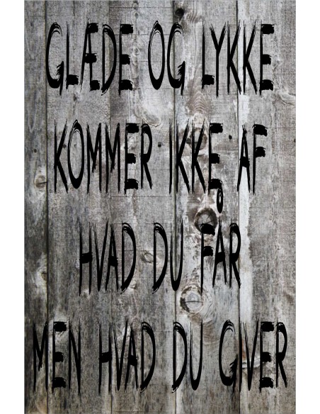 Skilt 163 - Glæde og lykke