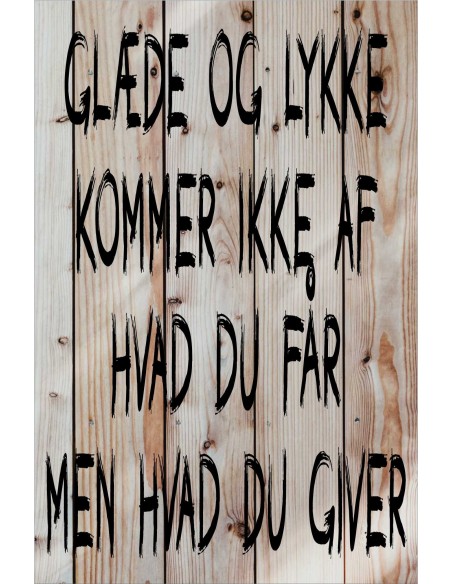 Skilt 163 - Glæde og lykke
