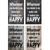 Skilt 120 - Whatever you decide (4 stk) assorteret baggrund