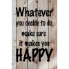 Skilt 120 - Whatever you decide (4 stk) assorteret baggrund
