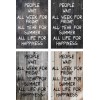 Skilt 122 - People wait (4 stk) assorteret baggrund