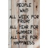 Skilt 122 - People wait (4 stk) assorteret baggrund