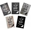 Skilt 125 - Love your to the moon (4 stk) assorteret baggrund
