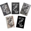 Skilt 126 - Dont grow up (4 stk) assorteret baggrund