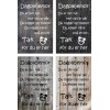 Skilt 128 - Dagplejemor (4 stk) assorteret baggrund