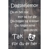 Skilt 128 - Dagplejemor (4 stk) assorteret baggrund