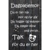 Skilt 128 - Dagplejemor (4 stk) assorteret baggrund