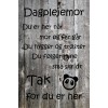 Skilt 128 - Dagplejemor (4 stk) assorteret baggrund