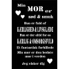 Skilt 130 - Min mor er (4 stk) assorteret baggrund