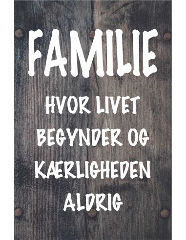 Skilt 165 - Familie