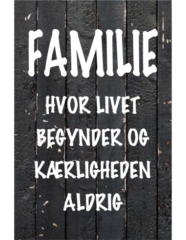 Skilt 165 - Familie