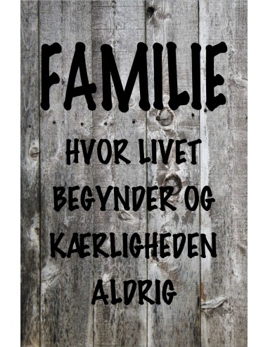 Skilt 165 - Familie