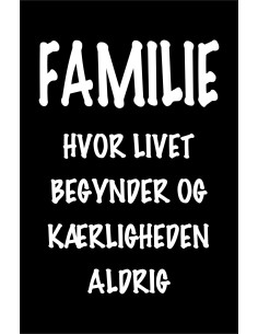Skilt 165 - Familie