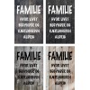 Skilt 165 - Familie (4 stk) 