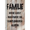 Skilt 165 - Familie (4 stk) 