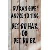 Skilt 166 - Du kan give to ting (4 stk) assorteret baggrund