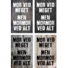 Skilt 168 - Mor ved meget med mormor ved alt (4 stk) 