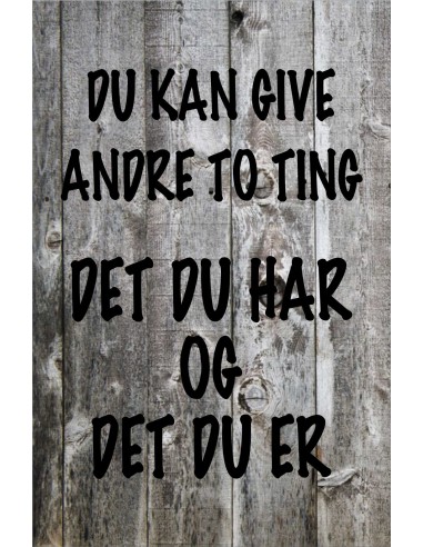 Skilt 166 - Du kan give