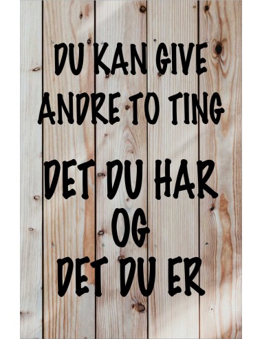 Skilt 166 - Du kan give