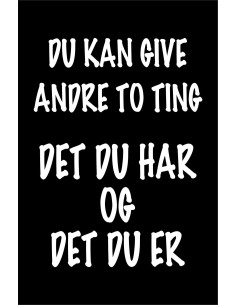 Skilt 166 - Du kan give