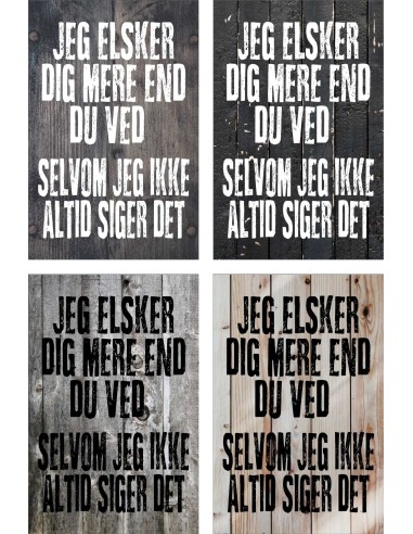 Skilt 167 - Jeg elsker dig