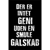 Skilt 173 - Der er intet geni uden (4 stk)