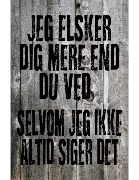 Skilt 167 - Jeg elsker dig