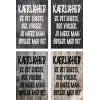 Skilt 178 - Kærlighed er det eneste(4 stk) 
